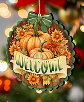 Designocracy Holiday Wooden Ornaments Welcome Home Decor G. DeBrekht