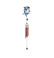 22" Long Dolphin Wind Chime with Copper Gem