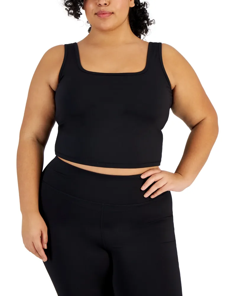 Id Ideology Plus Size Soft feel Tank Top, Created for Macy's