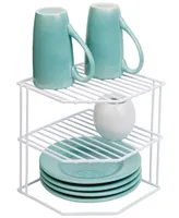 Smart Design 3-Tier Kitchen Corner Shelf Rack