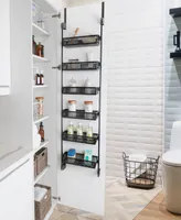 Smart Design 6-Tier Over-the-Door Hanging Pantry Organizer with Full Baskets