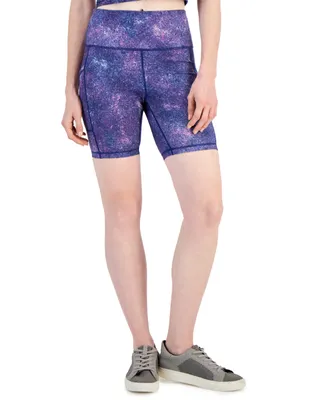 Id Ideology Women's Printed Bike Shorts, Created for Macy's