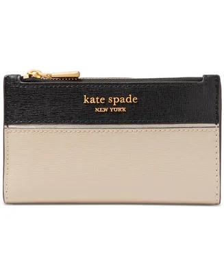 Kate Spade New York Morgan Colorblocked Leather Coin Card Case Wristlet - Pale Dogwood Multi