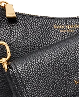 kate spade new york Double Up Small Pebbled Leather Crossbody