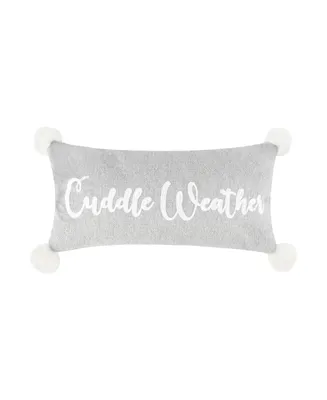Levtex Winterland Cuddle Weather Decorative Pillow, 12" x 24"