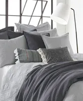 Levtex Washed Linen Tassel Decorative Pillow, 14" x 18"