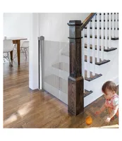 Jool Baby Toddler Retractable Baby & Pet Safety Gate, Extra Wide 54" x 34", Indoor & Outdoor (Gray)
