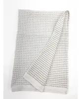 White Cross Dyed Cotton Waffle Bath Towel