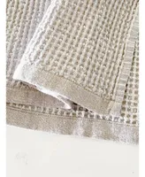 Taupe Cross Dyed Cotton Waffle Bath Towel