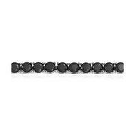 Bling Jewelry Jewelry 10 Ct Cz Round Solitaire Tennis Bracelet Cubic Zirconia Black Sterling Silver 7 Inch