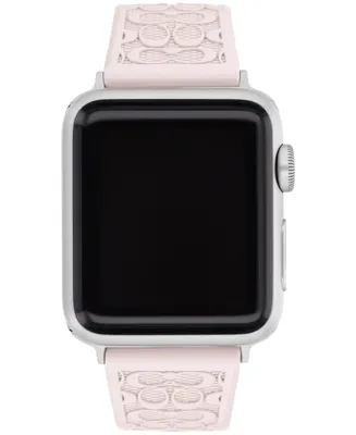 Coach Pearlized Signature C Silicone Strap for 38, 40