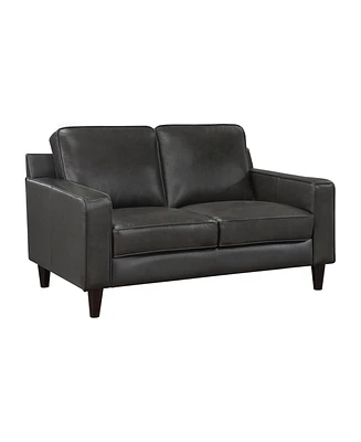 White Label Donegal 60" Leather Love Seat