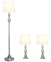 Lalia Home Morocco Classic 3 Piece Metal Lamp Set