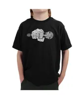 90's Rappers - Boy's Child Word Art T-Shirt