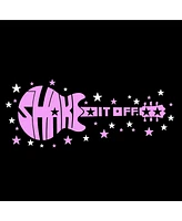 La Pop Art Girls Shake it Off Word Long Sleeve T-Shirt