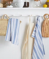 Martha Stewart Morris Stripe Dual Purpose Kitchen Towel 2-Pack Set, 16" x 28"