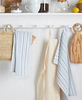 Martha Stewart Morris Stripe Dual Purpose Kitchen Towel 2-Pack Set, 16" x 28"