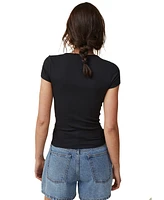 Cotton On Women's The One Rib Crew Short Sleeve T-shirt