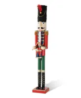 Glitzhome 42" H Wooden Christmas Soldier Nutcracker