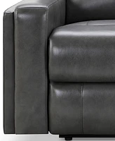 Abbyson Living Rhodes 60" Top-Grain Leather Manual Reclining Loveseat