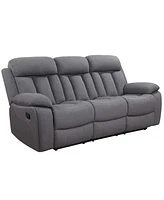 Abbyson Living Fletcher 81.4" Stain-Resistant Polyester Reclining Sofa