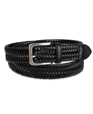 Tommy Bahama Men's Casual Stretch Braided Leather Belt