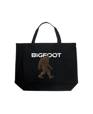 Bigfoot - Large Word Art Tote Bag