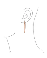 Bling Jewelry Delicate Minimalist Modern Long Thin Line Linear Threader Earrings Sterling Silver