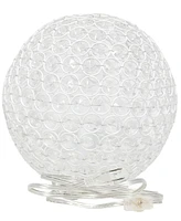 Lalia Home Elipse 10" Crystal Orb Table Lamp