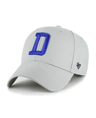 Men's '47 Brand Gray Dallas Cowboys "D" Mvp Adjustable Hat