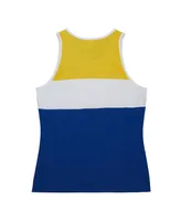 Men's Mitchell & Ness Royal Golden State Warriors Special Script Tank Top