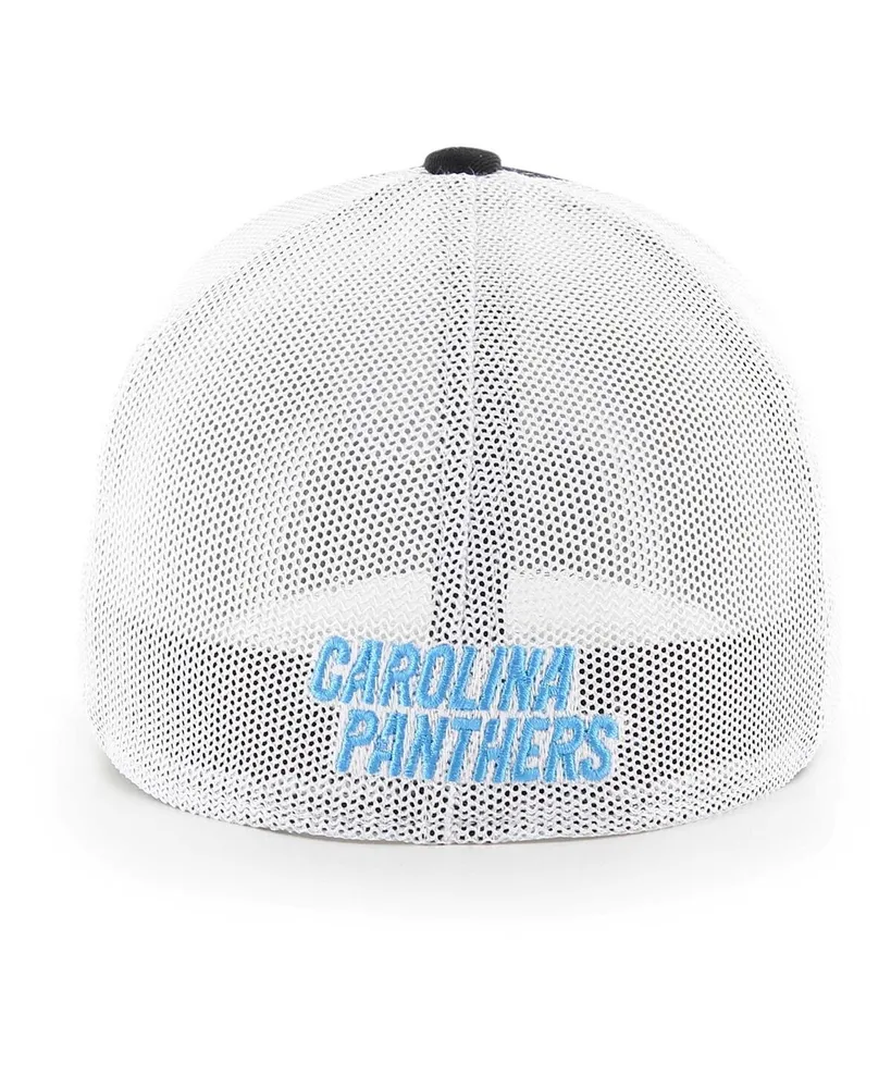 Men's '47 Brand Black Carolina Panthers Trophy Trucker Stretch Fit Hat