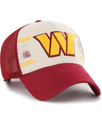 Men's '47 Brand Cream Washington Commanders Breakout Mvp Trucker Adjustable Hat