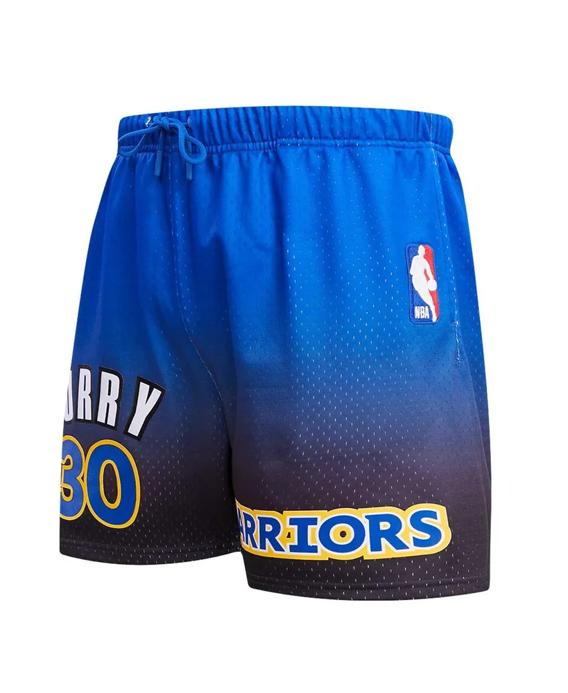 Men's Pro Standard Stephen Curry Royal, Black Golden State Warriors Ombre Name and Number Shorts