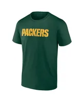 Men's Profile Green Green Bay Packers Big and Tall Two-Sided T-shirt