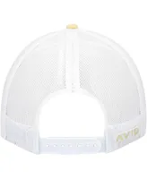 Men's Avid Yellow, White Lay Day Trucker Snapback Hat