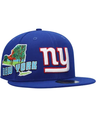 Men's New Era Royal York Giants State view 59FIFTY Fitted Hat