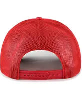 Men's '47 Brand Red Washington Nationals Backhaul Foam Trucker Snapback Hat