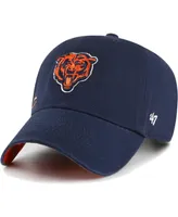 Women's '47 Brand Navy Chicago Bears Confetti Icon Clean Up Adjustable Hat