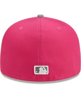 Men's New Era Pink Los Angeles Dodgers Two-Tone Color Pack 59FIFTY Fitted Hat