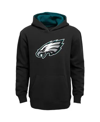 Big Boys Black Philadelphia Eagles Prime Pullover Hoodie