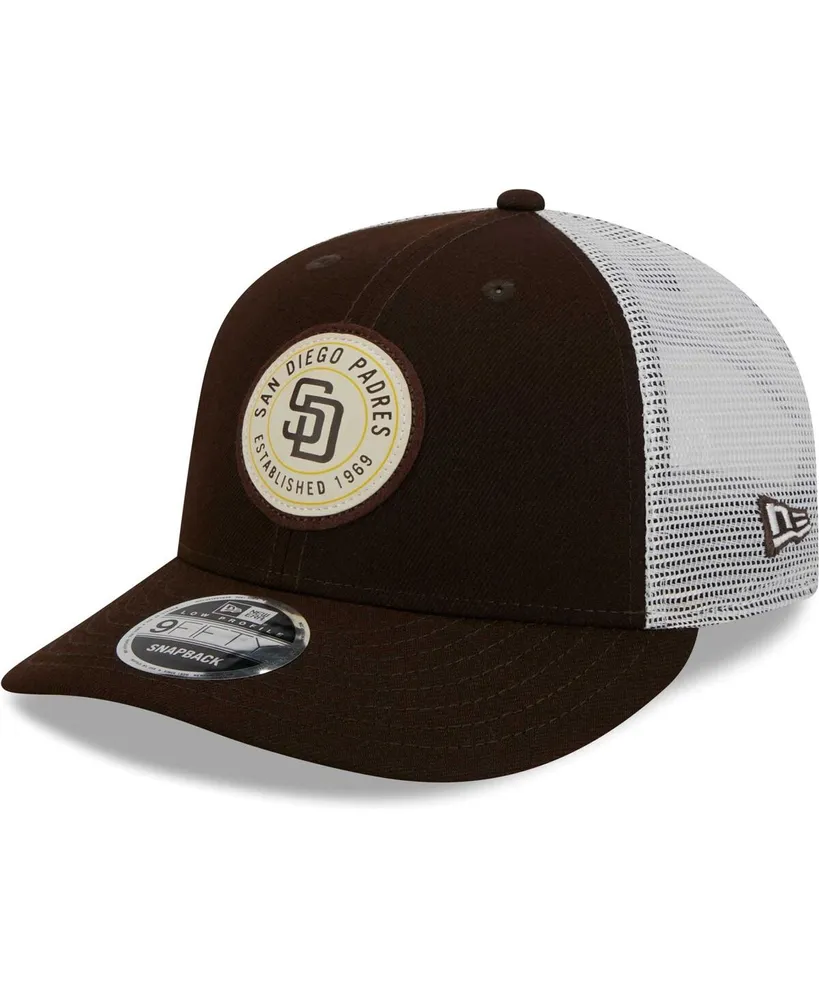 Men's New Era Brown San Diego Padres Speed Golfer Trucker Snapback Hat