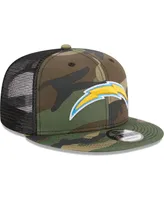 Men's New Era Camo Los Angeles Chargers Main Trucker 9FIFTY Snapback Hat