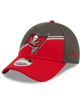 Men's New Era Pewter, Red Tampa Bay Buccaneers 2023 Sideline 9FORTY Adjustable Hat