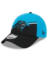 Men's New Era Blue, Black Carolina Panthers 2023 Sideline 9FORTY Adjustable Hat