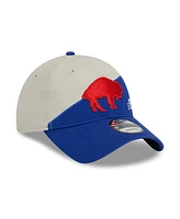 Men's New Era Cream, Royal Buffalo Bills 2023 Sideline Historic 9TWENTY Adjustable Hat