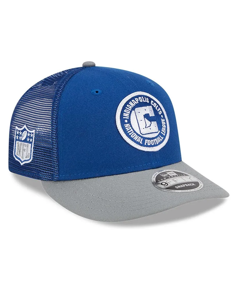 New Era Royal Indianapolis Colts Team Classic Trucker 9FIFTY Snapback Hat