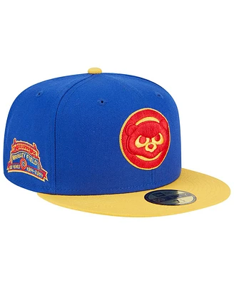 Men's New Era Royal, Yellow Chicago Cubs Empire 59FIFTY Fitted Hat