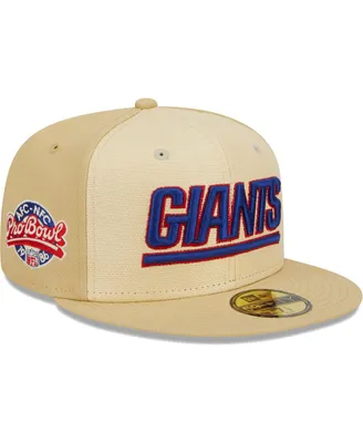 Men's New Era Khaki New York Giants Raffia Front 59FIFTY Fitted Hat