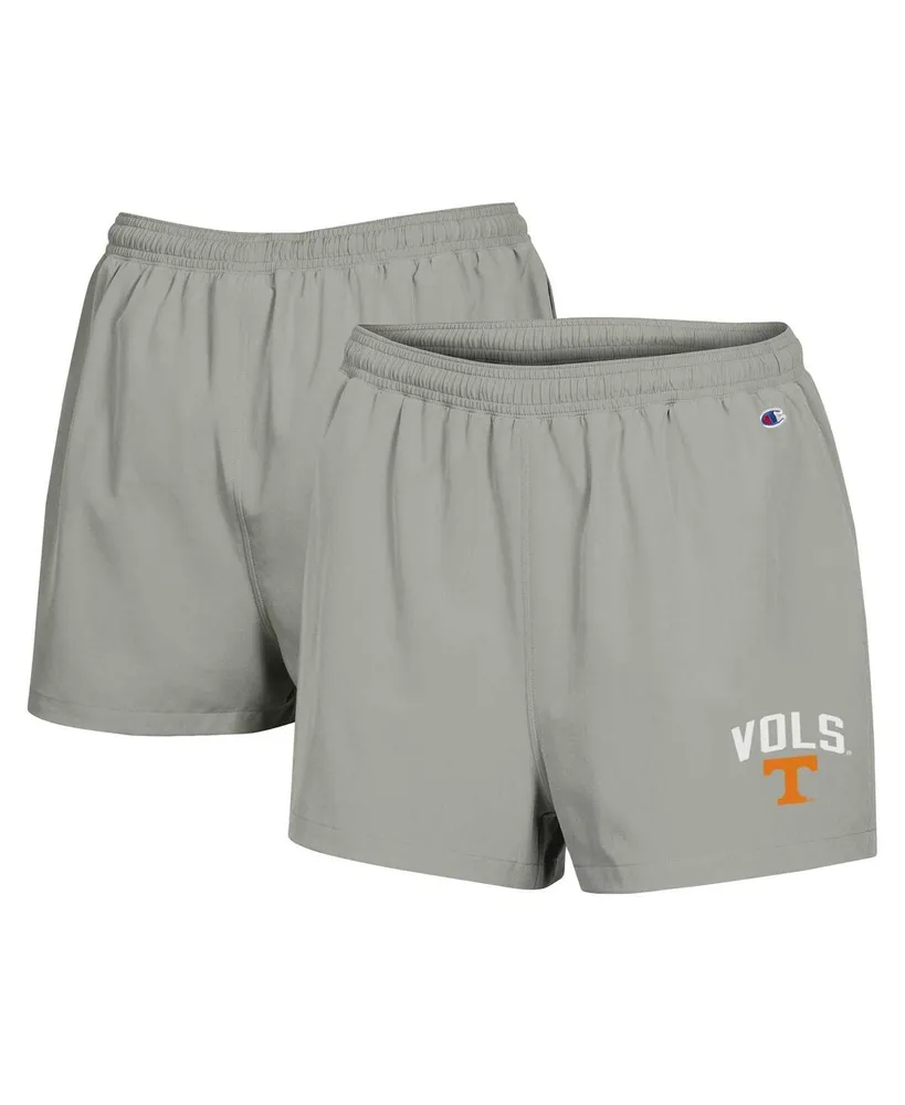 Women's Champion Gray Tennessee Volunteers Football Fan High Waist Shorts